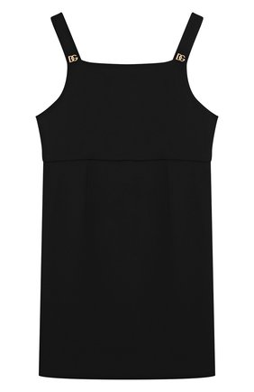 Детское сарафан DOLCE & GABBANA черного цвета по цене 33700 руб., арт. L52DH5/G7BGH/8-14 | Фото 1 Детское сарафан DOLCE & GABBANA черного цвета, арт. L52DH5/G7BGH/8-14 | Фото 1 (Материал внешний: Синтетический материал, Вискоза; Материал подклада: Вискоза; Рукава: Без рукавов; Девочки Кросс-КТ: Сарафан-одежда; Ростовка одежда: 10 - 11 лет | 140 - 146см, 12 лет | 152 см, 8 лет | 128 см)