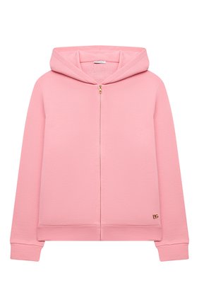 Детский хлопковая толстовка DOLCE & GABBANA розового цвета по цене 18350 руб., арт. L5JW4U/G7BDM/2-6 | Фото 1 Детский хлопковая толстовка DOLCE & GABBANA розового цвета, арт. L5JW4U/G7BDM/2-6 | Фото 1 (Рукава: Длинные; Материал внешний: Хлопок; Девочки Кросс-КТ: Толстовка-одежда; Ростовка одежда: 2 года | 92 см, 3 года | 98 см, 4 года | 104 см, 5 лет | 110 см, 6 лет | 116 см)