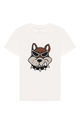 Детская хлопковая футболка STELLA MCCARTNEY белого цвета по цене 3525 руб., арт. 603419/SRJ96 | Фото 1 Детская хлопковая футболка STELLA MCCARTNEY белого цвета, арт. 603419/SRJ96 | Фото 1