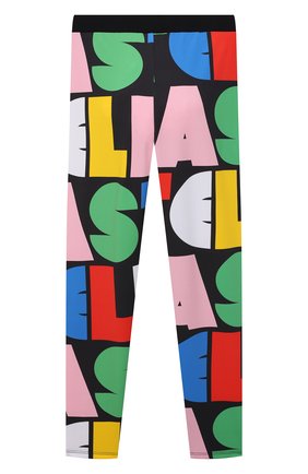 Детские леггинсы STELLA MCCARTNEY черного цвета по цене 4305 руб., арт. 603308/SRJ03 | Фото 2 Детские леггинсы STELLA MCCARTNEY черного цвета, арт. 603308/SRJ03 | Фото 2