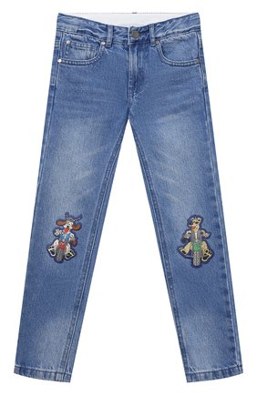 Детские джинсы STELLA MCCARTNEY голубого цвета по цене 6655 руб., арт. 602323/SRK32 | Фото 1 Детские джинсы STELLA MCCARTNEY голубого цвета, арт. 602323/SRK32 | Фото 1