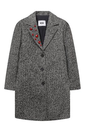 Детское однобортное пальто MSGM KIDS черно-белого цвета по цене 26100 руб., арт. MS027775 | Фото 1 Детское однобортное пальто MSGM KIDS черно-белого цвета, арт. MS027775 | Фото 1 (Материал подклада: Синтетический материал; Рукава: Длинные; Материал внешний: Синтетический материал; Стили: Классический; Кросс-КТ: Сезон: демисезон; Ростовка одежда: 10 - 11 лет | 140 - 146см, 12 лет | 152 см, 13 - 15 лет | 158 см, 8 лет | 128 см)