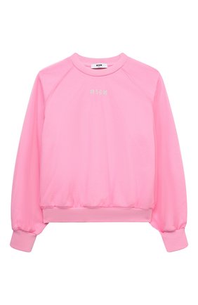 Детский хлопковый свитшот MSGM KIDS розового цвета по цене 11350 руб., арт. MS027810 | Фото 1 Детский хлопковый свитшот MSGM KIDS розового цвета, арт. MS027810 | Фото 1