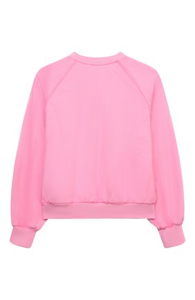 Детский хлопковый свитшот MSGM KIDS розового цвета по цене 11350 руб., арт. MS027810 | Фото 2 Детский хлопковый свитшот MSGM KIDS розового цвета, арт. MS027810 | Фото 2
