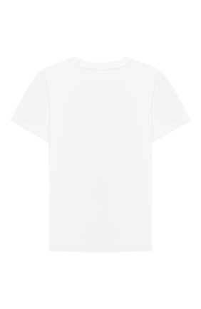 Детский хлопковая футболка STELLA MCCARTNEY белого цвета по цене 3130 руб., арт. 603085/SRJA1 | Фото 2 Детский хлопковая футболка STELLA MCCARTNEY белого цвета, арт. 603085/SRJA1 | Фото 2