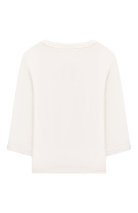 Детский хлопковый лонгслив STELLA MCCARTNEY белого цвета по цене 3130 руб., арт. 602598/SRJ43 | Фото 2 Детский хлопковый лонгслив STELLA MCCARTNEY белого цвета, арт. 602598/SRJ43 | Фото 2