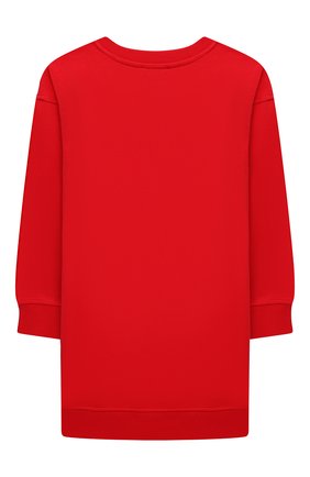 Детское хлопковое платье MOSCHINO красного цвета по цене 12750 руб., арт. H1V064/LDA16/4A-8A | Фото 2 Детское хлопковое платье MOSCHINO красного цвета, арт. H1V064/LDA16/4A-8A | Фото 2 (Материал внешний: Хлопок; Рукава: Длинные; Девочки Кросс-КТ: Платье-одежда; Случай: Повседневный; Ростовка одежда: 4 года | 104 см, 5 лет | 110 см, 6 лет | 116 см, 8 лет | 128 см)