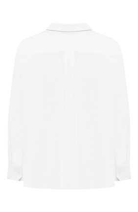 Детская хлопковая рубашка DOLCE & GABBANA белого цвета по цене 19200 руб., арт. L42S70/G7A8C/2-6 | Фото 2 Детская хлопковая рубашка DOLCE & GABBANA белого цвета, арт. L42S70/G7A8C/2-6 | Фото 2 (Материал внешний: Хлопок; Рукава: Длинные; Стили: Классический; Ростовка одежда: 2 года | 92 см, 3 года | 98 см, 4 года | 104 см, 5 лет | 110 см, 6 лет | 116 см)