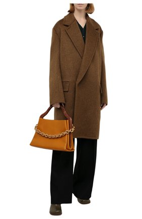 Женская сумка mount small BOTTEGA VENETA желтого цвета, арт. 667410/V12J2 | Фото 3 (Сумки-технические: Сумки top-handle; Материал: Натуральная кожа; Размер: small)