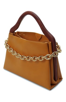 Женская сумка mount small BOTTEGA VENETA желтого цвета, арт. 667410/V12J2 | Фото 5 (Сумки-технические: Сумки top-handle; Материал: Натуральная кожа; Размер: small)