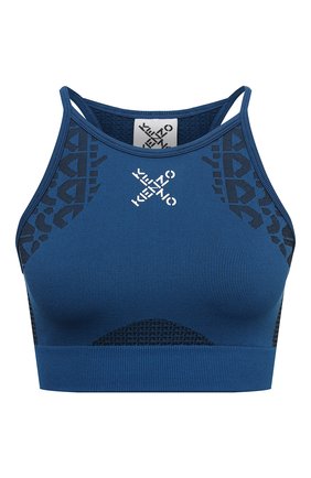 Женский топ KENZO темно-синего цвета по цене 12100 руб., арт. FB62T08614JJ | Фото 1 Женский топ KENZO темно-синего цвета, арт. FB62T08614JJ | Фото 1