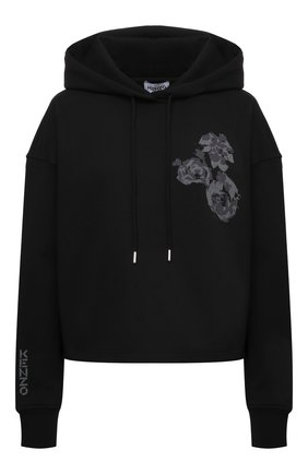 Женский хлопковое худи KENZO черного цвета по цене 29750 руб., арт. FB62SW6604M0 | Фото 1 Женский хлопковое худи KENZO черного цвета, арт. FB62SW6604M0 | Фото 1 (Материал внешний: Хлопок; Рукава: Длинные; Длина (для топов): Стандартные; Женское Кросс-КТ: Худи-одежда; Стили: Спорт-шик)
