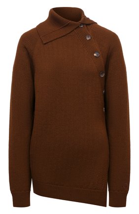 Женский шерстяной пуловер KENZO коричневого цвета по цене 47850 руб., арт. FB62PU6303TB | Фото 1