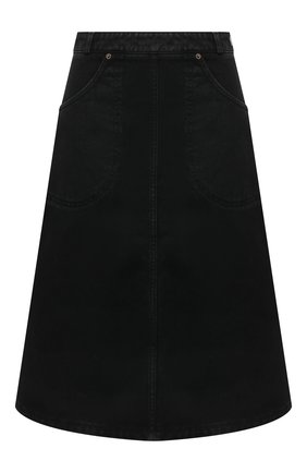 Женская джинсовая юбка KENZO черного цвета по цене 22200 руб., арт. FB62DJ2579ED | Фото 1 Женская джинсовая юбка KENZO черного цвета, арт. FB62DJ2579ED | Фото 1 (Длина Ж (юбки, платья, шорты): До колена; Материал внешний: Хлопок, Деним; Женское Кросс-КТ: Юбка-одежда; Кросс-КТ: Деним; Стили: Гранж)