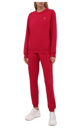 Женский хлопковый свитшот KENZO розового цвета по цене 19950 руб., арт. FB52SW8204ML | Фото 2 Женский хлопковый свитшот KENZO розового цвета, арт. FB52SW8204ML | Фото 2 (Материал внешний: Хлопок; Женское Кросс-КТ: Свитшот-одежда, Свитшот-спорт; Стили: Спорт-шик; Рукава: Длинные; Длина (для топов): Стандартные)