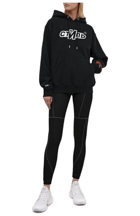 Женские леггинсы HERON PRESTON черного цвета по цене 26950 руб., арт. HWVG002F21KNI0011001 | Фото 2 Женские леггинсы HERON PRESTON черного цвета, арт. HWVG002F21KNI0011001 | Фото 2