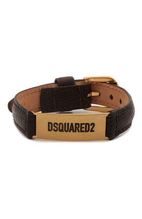 Мужской кожаный браслет DSQUARED2 темно-коричневого цвета по цене 15850 руб., арт. ARM0120/01504295 | Фото 1 Мужской кожаный браслет DSQUARED2 темно-коричневого цвета, арт. ARM0120/01504295 | Фото 1
