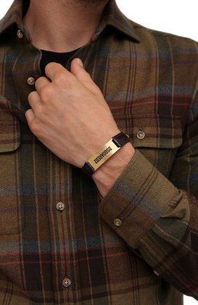 Мужской кожаный браслет DSQUARED2 темно-коричневого цвета по цене 15850 руб., арт. ARM0120/01504295 | Фото 2 Мужской кожаный браслет DSQUARED2 темно-коричневого цвета, арт. ARM0120/01504295 | Фото 2