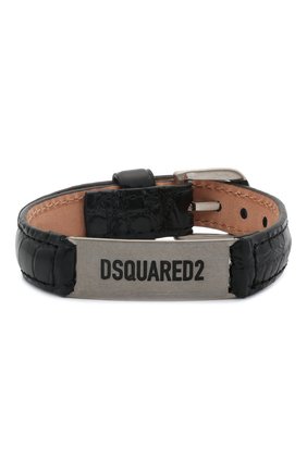 Мужской кожаный браслет DSQUARED2 черного цвета по цене 15850 руб., арт. ARM0120/13880001 | Фото 1 Мужской кожаный браслет DSQUARED2 черного цвета, арт. ARM0120/13880001 | Фото 1