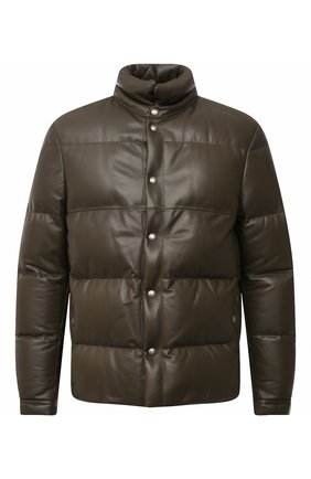 Мужская кожаная куртка TOM FORD хаки цвета по цене 577500 руб., арт. BY407/TFL745 | Фото 1 Мужская кожаная куртка TOM FORD хаки цвета, арт. BY407/TFL745 | Фото 1 (Материал подклада: Синтетический материал; Материал утеплителя: Пух и перо; Кросс-КТ: Куртка; Мужское Кросс-КТ: Кожа и замша, пуховик-короткий; Стили: Кэжуэл; Рукава: Длинные; Длина (верхняя одежда): Короткие; Материал внешний: Натуральная кожа)