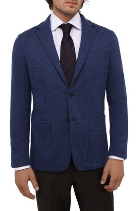 Мужской шелковый галстук ERMENEGILDO ZEGNA темно-синего цвета по цене 15150 руб., арт. Z2D33T/1XW | Фото 2 Мужской шелковый галстук ERMENEGILDO ZEGNA темно-синего цвета, арт. Z2D33T/1XW | Фото 2 (Материал: Текстиль, Шелк; Принт: С принтом)