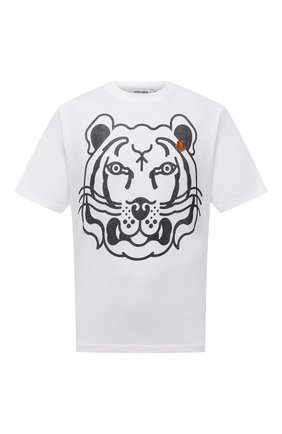 Мужская хлопковая футболка kenzo x wwf KENZO белого цвета по цене 11700 руб., арт. FB65TS5224SA | Фото 1 Мужская хлопковая футболка kenzo x wwf KENZO белого цвета, арт. FB65TS5224SA | Фото 1