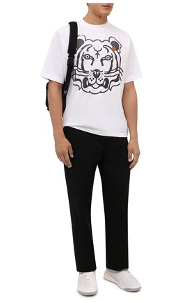 Мужская хлопковая футболка kenzo x wwf KENZO белого цвета по цене 11700 руб., арт. FB65TS5224SA | Фото 2 Мужская хлопковая футболка kenzo x wwf KENZO белого цвета, арт. FB65TS5224SA | Фото 2