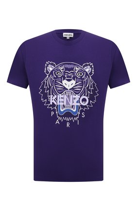 Мужская хлопковая футболка KENZO фиолетового цвета по цене 9255 руб., арт. FB65TS0204YA | Фото 1 Мужская хлопковая футболка KENZO фиолетового цвета, арт. FB65TS0204YA | Фото 1