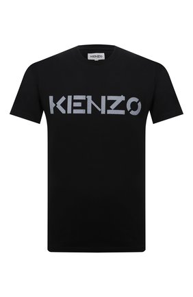 Мужская хлопковая футболка KENZO черного цвета по цене 9255 руб., арт. FB65TS0004SA | Фото 1 Мужская хлопковая футболка KENZO черного цвета, арт. FB65TS0004SA | Фото 1