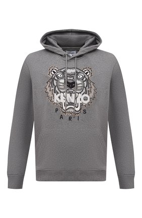 Мужской хлопковое худи KENZO серого цвета по цене 26550 руб., арт. FB65SW3334XA | Фото 1 Мужской хлопковое худи KENZO серого цвета, арт. FB65SW3334XA | Фото 1
