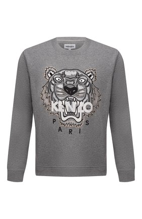 Мужской хлопковый свитшот KENZO серого цвета по цене 19500 руб., арт. FB65SW1234XA | Фото 1 Мужской хлопковый свитшот KENZO серого цвета, арт. FB65SW1234XA | Фото 1
