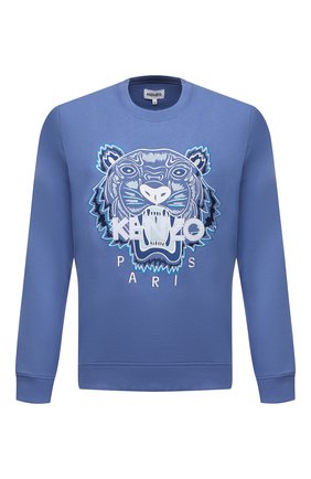 Мужской хлопковый свитшот KENZO синего цвета по цене 19500 руб., арт. FB65SW1234XA | Фото 1 Мужской хлопковый свитшот KENZO синего цвета, арт. FB65SW1234XA | Фото 1