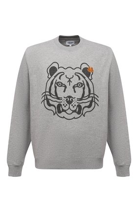 Мужской хлопковый свитшот kenzo x wwf KENZO серого цвета по цене 21450 руб., арт. FB65SW0054M0 | Фото 1 Мужской хлопковый свитшот kenzo x wwf KENZO серого цвета, арт. FB65SW0054M0 | Фото 1