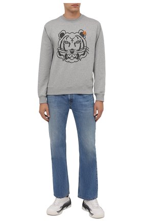 Мужской хлопковый свитшот kenzo x wwf KENZO серого цвета по цене 21450 руб., арт. FB65SW0054M0 | Фото 2 Мужской хлопковый свитшот kenzo x wwf KENZO серого цвета, арт. FB65SW0054M0 | Фото 2