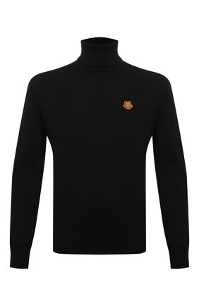 Мужской шерстяная водолазка KENZO черного цвета по цене 26050 руб., арт. FB65PU6433TA | Фото 1 Мужской шерстяная водолазка KENZO черного цвета, арт. FB65PU6433TA | Фото 1
