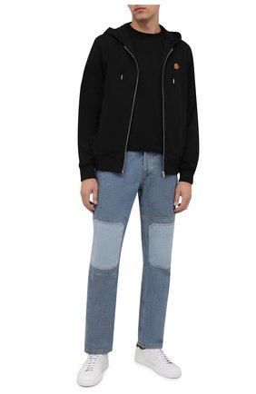 Мужской хлопковая толстовка KENZO черного цвета по цене 35750 руб., арт. FB55BL7214ML | Фото 2 Мужской хлопковая толстовка KENZO черного цвета, арт. FB55BL7214ML | Фото 2 (Длина (для топов): Стандартные; Рукава: Длинные; Материал внешний: Хлопок; Мужское Кросс-КТ: Толстовка-одежда; Стили: Спорт-шик)