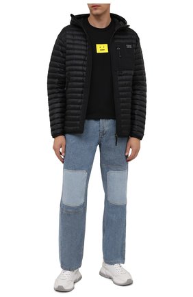 Мужская хлопковая футболка ACNE STUDIOS черного цвета по цене 15350 руб., арт. CL0101/M | Фото 2 Мужская хлопковая футболка ACNE STUDIOS черного цвета, арт. CL0101/M | Фото 2