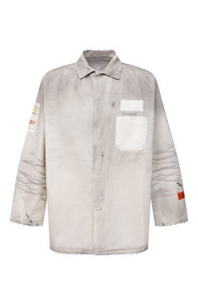 Мужская джинсовая рубашка HERON PRESTON светло-серого цвета по цене 44150 руб., арт. HMYD005F21FAB0010500 | Фото 1 Мужская джинсовая рубашка HERON PRESTON светло-серого цвета, арт. HMYD005F21FAB0010500 | Фото 1