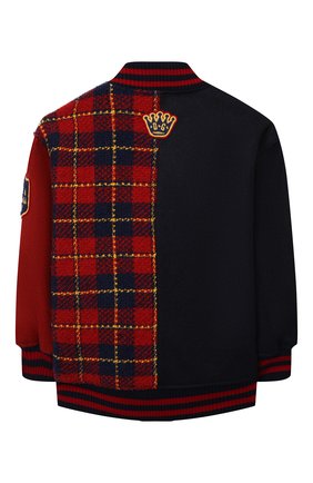Детского шерстяной бомбер DOLCE & GABBANA разноцветного цвета по цене 46450 руб., арт. L51B60/G7YYP/8-14 | Фото 2 Детского шерстяной бомбер DOLCE & GABBANA разноцветного цвета, арт. L51B60/G7YYP/8-14 | Фото 2 (Рукава: Длинные; Материал внешний: Шерсть; Материал подклада: Вискоза; Кросс-КТ: бомбер, Сезон: демисезон; Ростовка одежда: 10 - 11 лет | 140 - 146см, 12 лет | 152 см, 8 лет | 128 см)
