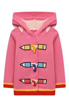 Детский хлопковый кардиган STELLA MCCARTNEY розового цвета по цене 7830 руб., арт. 603522/SRM22 | Фото 1 Детский хлопковый кардиган STELLA MCCARTNEY розового цвета, арт. 603522/SRM22 | Фото 1
