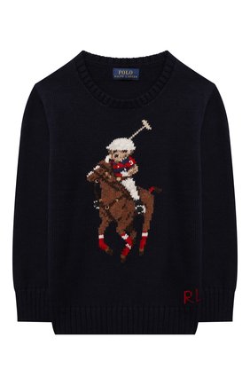Детский хлопковый пуловер POLO RALPH LAUREN синего цвета по цене 14050 руб., арт. 321850996 | Фото 1 Детский хлопковый пуловер POLO RALPH LAUREN синего цвета, арт. 321850996 | Фото 1 (Материал внешний: Хлопок; Рукава: Длинные; Мальчики Кросс-КТ: Пуловер-одежда; Ростовка одежда: 18 мес | 86 см, 3 года | 98 см, 4 года | 104 см)