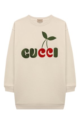 Детский хлопковый свитшот GUCCI белого цвета по цене 28100 руб., арт. 630578/XJDN2 | Фото 1 Детский хлопковый свитшот GUCCI белого цвета, арт. 630578/XJDN2 | Фото 1 (Материал внешний: Хлопок; Рукава: Длинные; Девочки Кросс-КТ: Толстовка-одежда; Ростовка одежда: 10 - 11 лет | 140 - 146см, 4 года | 104 см, 5 лет | 110 см, 6 лет | 116 см, 8 лет | 128 см)