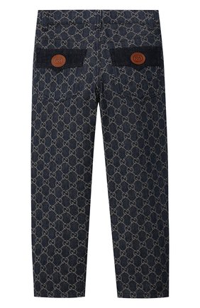 Детские джинсы GUCCI синего цвета по цене 57200 руб., арт. 653742/XDB0W | Фото 2 Детские джинсы GUCCI синего цвета, арт. 653742/XDB0W | Фото 2 (Материал внешний: Хлопок; Мальчики Кросс-КТ: Брюки-одежда; Детали: Декор; Ростовка одежда: 10 - 11 лет | 140 - 146см, 12 лет | 152 см, 4 года | 104 см, 5 лет | 110 см, 6 лет | 116 см, 8 лет | 128 см)