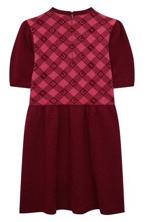 Детское шерстяное платье GUCCI бордового цвета по цене 46400 руб., арт. 657360/XKBXM | Фото 2 Детское шерстяное платье GUCCI бордового цвета, арт. 657360/XKBXM | Фото 2 (Материал внешний: Шерсть; Рукава: Короткие; Девочки Кросс-КТ: Платье-одежда; Случай: Повседневный; Ростовка одежда: 10 - 11 лет | 140 - 146см, 12 лет | 152 см, 4 года | 104 см, 5 лет | 110 см, 6 лет | 116 см, 8 лет | 128 см)