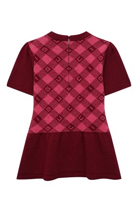 Женский шерстяное платье GUCCI бордового цвета, арт. 657381/XKBXM | Фото 2