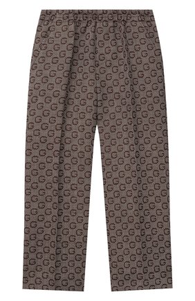 Детские шерстяные брюки GUCCI коричневого цвета по цене 56300 руб., арт. 660998/XWAPK | Фото 1 Детские шерстяные брюки GUCCI коричневого цвета, арт. 660998/XWAPK | Фото 1 (Материал внешний: Шерсть; Материал подклада: Купро; Мальчики Кросс-КТ: Брюки-одежда; Региональные ограничения белый список (Axapta Mercury): RU; Случай: Повседневный; Ростовка одежда: 10 - 11 лет | 140 - 146см, 12 лет | 152 см, 4 года | 104 см, 5 лет | 110 см, 6 лет | 116 см, 8 лет | 128 см)
