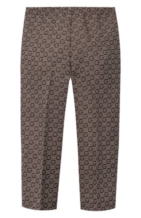 Детские шерстяные брюки GUCCI коричневого цвета по цене 56300 руб., арт. 660998/XWAPK | Фото 2 Детские шерстяные брюки GUCCI коричневого цвета, арт. 660998/XWAPK | Фото 2 (Материал внешний: Шерсть; Материал подклада: Купро; Мальчики Кросс-КТ: Брюки-одежда; Региональные ограничения белый список (Axapta Mercury): RU; Случай: Повседневный; Ростовка одежда: 10 - 11 лет | 140 - 146см, 12 лет | 152 см, 4 года | 104 см, 5 лет | 110 см, 6 лет | 116 см, 8 лет | 128 см)