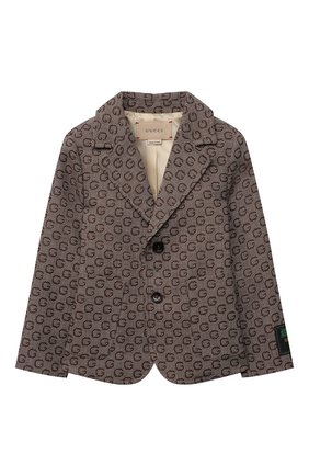 Детский шерстяной пиджак GUCCI коричневого цвета по цене 70500 руб., арт. 661000/XWAPL | Фото 1 Детский шерстяной пиджак GUCCI коричневого цвета, арт. 661000/XWAPL | Фото 1 (Рукава: Длинные; Материал подклада: Купро; Материал внешний: Шерсть; Кросс-КТ: пиджак; Ростовка одежда: 10 - 11 лет | 140 - 146см, 12 лет | 152 см, 4 года | 104 см, 5 лет | 110 см, 6 лет | 116 см, 8 лет | 128 см)