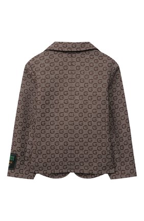 Детский шерстяной пиджак GUCCI коричневого цвета по цене 70500 руб., арт. 661000/XWAPL | Фото 2 Детский шерстяной пиджак GUCCI коричневого цвета, арт. 661000/XWAPL | Фото 2 (Рукава: Длинные; Материал подклада: Купро; Материал внешний: Шерсть; Кросс-КТ: пиджак; Ростовка одежда: 10 - 11 лет | 140 - 146см, 12 лет | 152 см, 4 года | 104 см, 5 лет | 110 см, 6 лет | 116 см, 8 лет | 128 см)