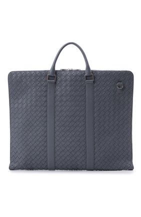 Мужская кожаный кофр BOTTEGA VENETA серого цвета по цене 326500 руб., арт. 669369/V0E51 | Фото 1 Мужская кожаный кофр BOTTEGA VENETA серого цвета, арт. 669369/V0E51 | Фото 1 (Ремень/цепочка: На ремешке; Материал: Натуральная кожа; Размер: large)